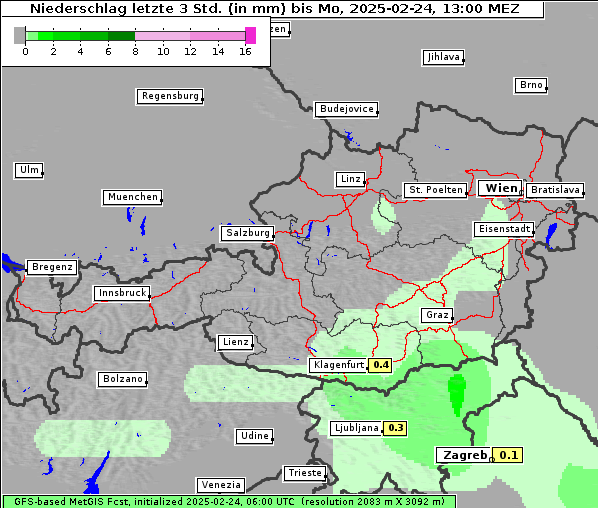 Niederschlag, 24. 2. 2025