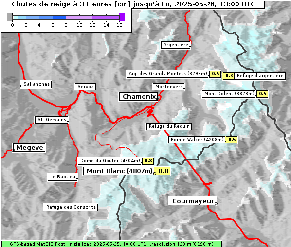 Neuschnee, 26. 5. 2025