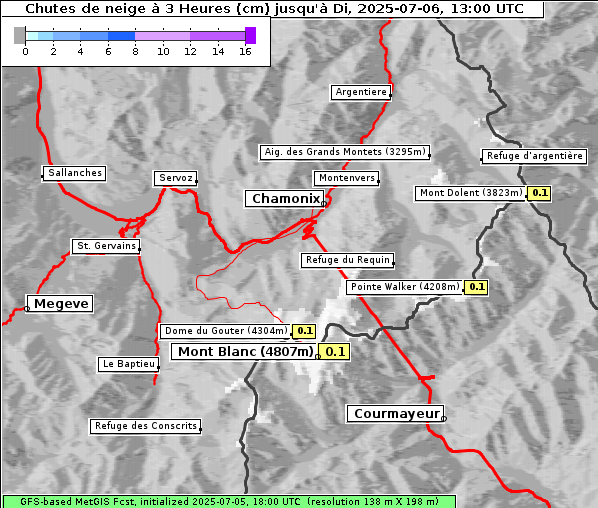 Neuschnee, 6. 7. 2025