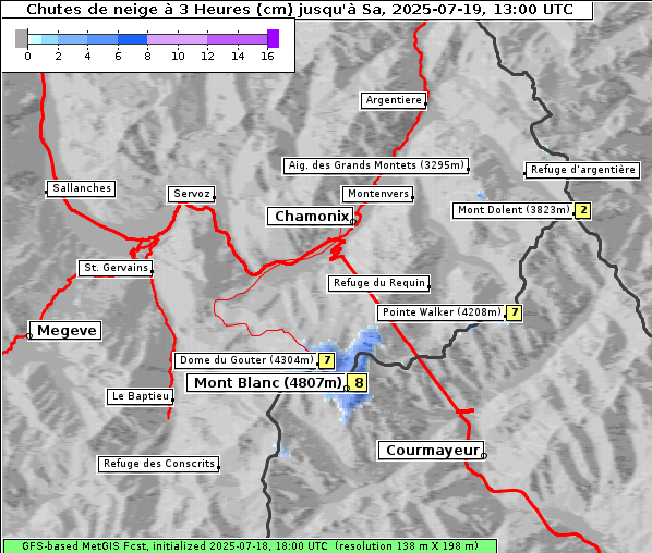 Neuschnee, 19. 7. 2025
