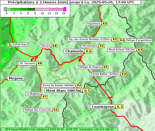 Niederschlag, 26. 5. 2025