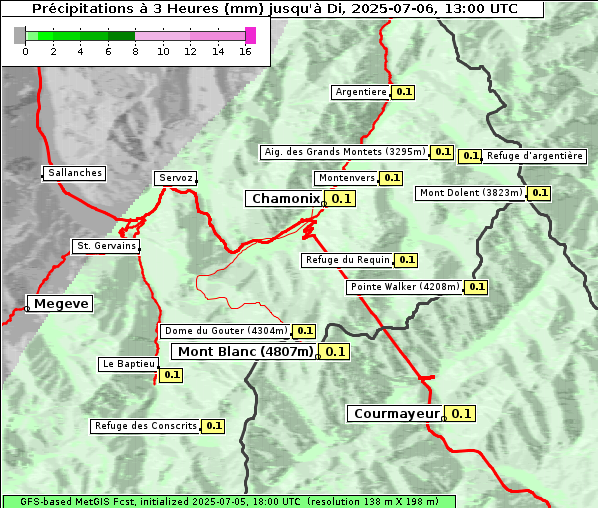 Niederschlag, 6. 7. 2025