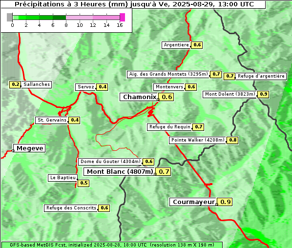 Niederschlag, 29. 8. 2025