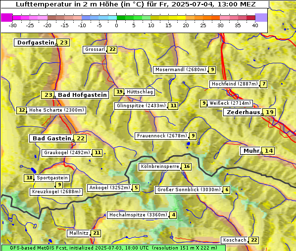 Temperatur, 4. 7. 2025