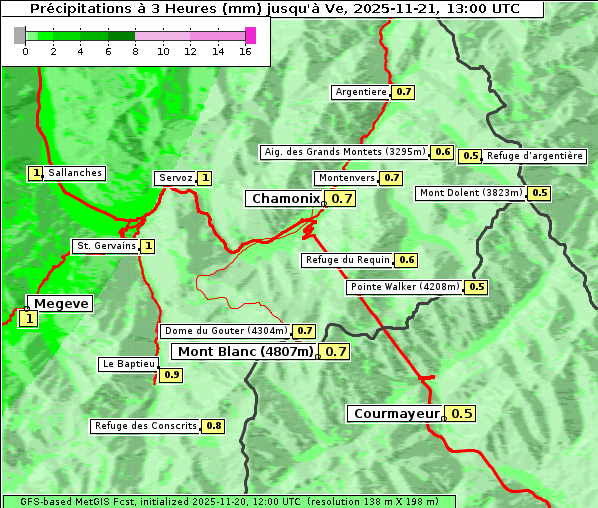 Niederschlag, 21. 11. 2025
