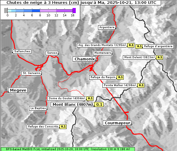 Neuschnee, 21. 10. 2025