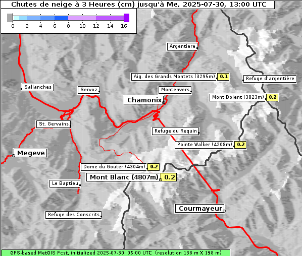 Neuschnee, 30. 7. 2025