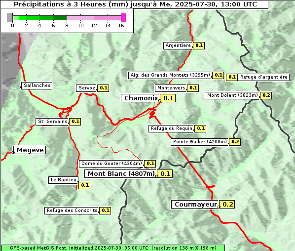 Niederschlag, 30. 7. 2025