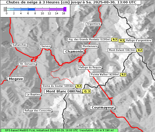 Neuschnee, 30. 8. 2025