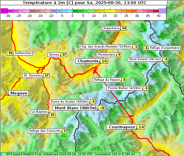 Temperatur, 30. 8. 2025