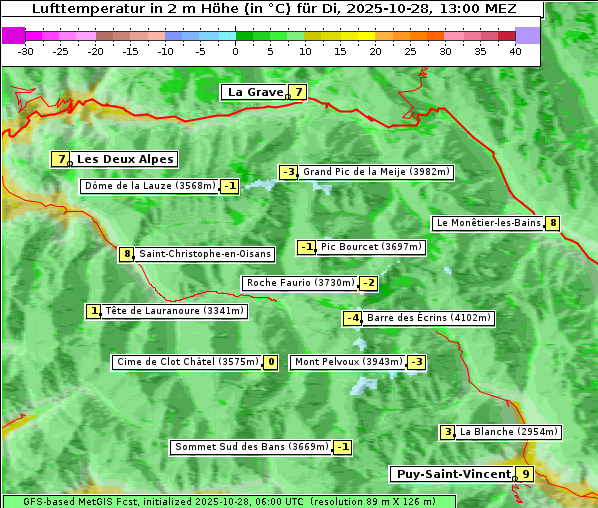 Temperatur, 28. 10. 2025