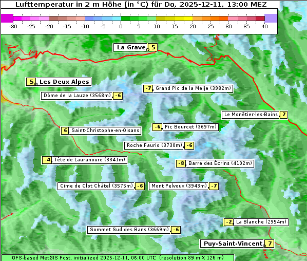 Temperatur, 11. 12. 2025