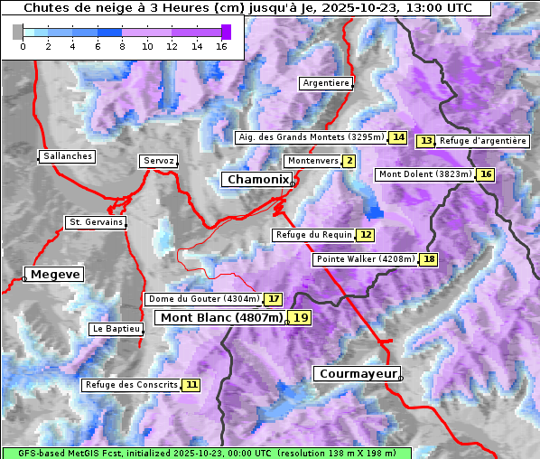 Neuschnee, 23. 10. 2025