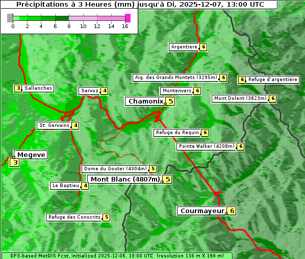 Niederschlag, 7. 12. 2025