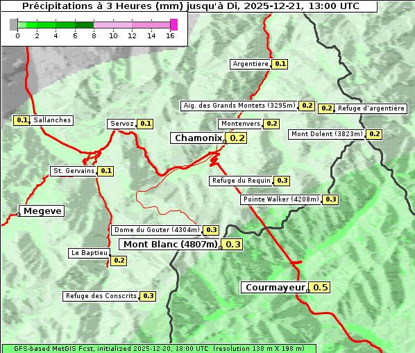 Niederschlag, 21. 12. 2025