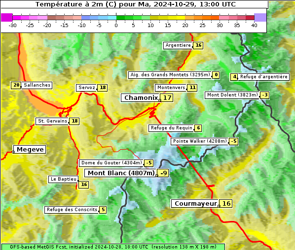 Temperatur, 29. 10. 2024