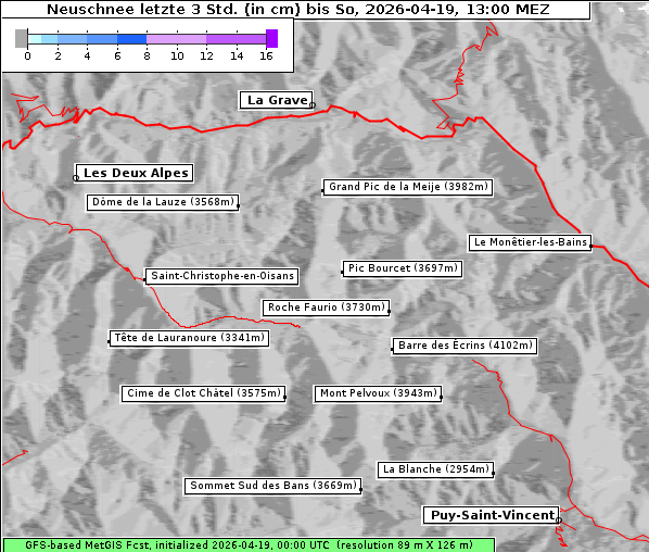 Neuschnee, 19. 4. 2026