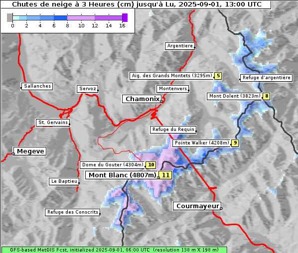Neuschnee, 1. 9. 2025
