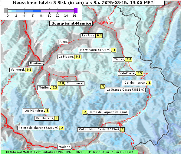 Neuschnee, 15. 3. 2025