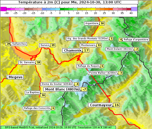 Temperatur, 30. 10. 2024