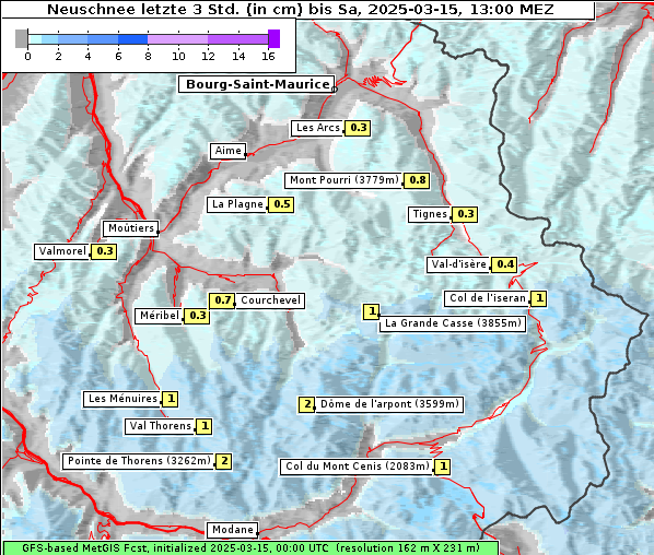 Neuschnee, 15. 3. 2025