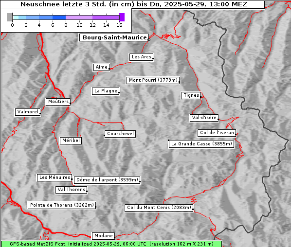 Neuschnee, 29. 5. 2025