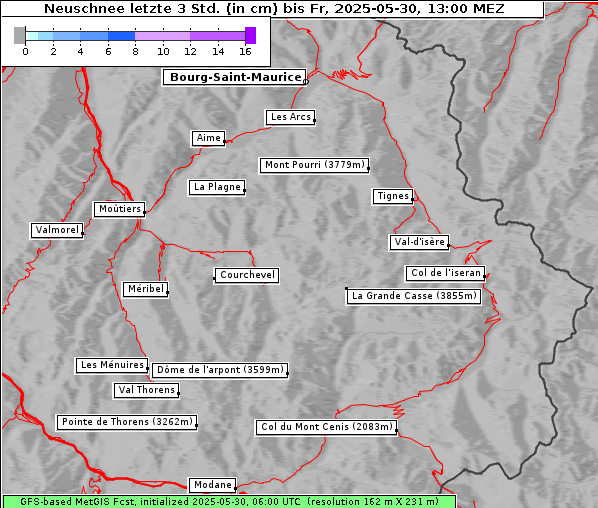 Neuschnee, 30. 5. 2025
