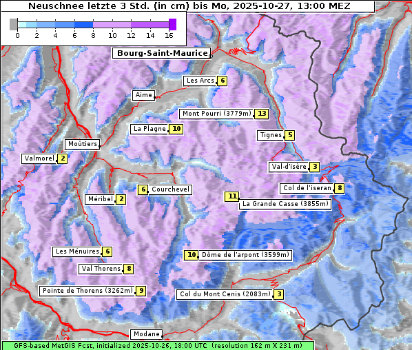 Neuschnee, 27. 10. 2025