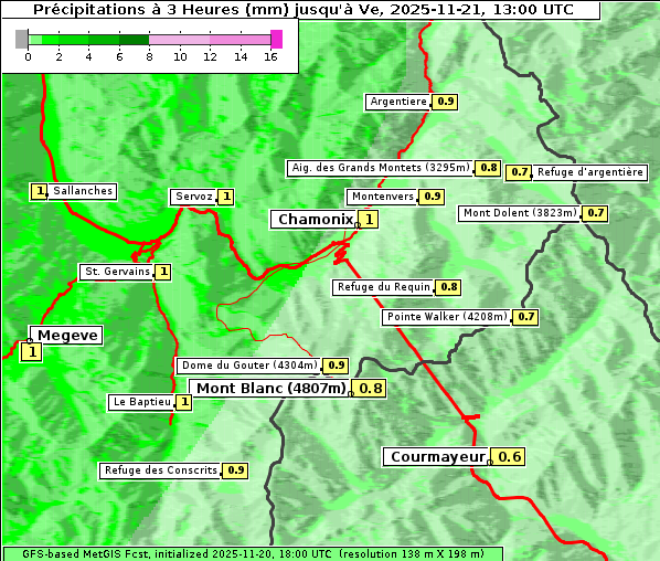 Niederschlag, 21. 11. 2025