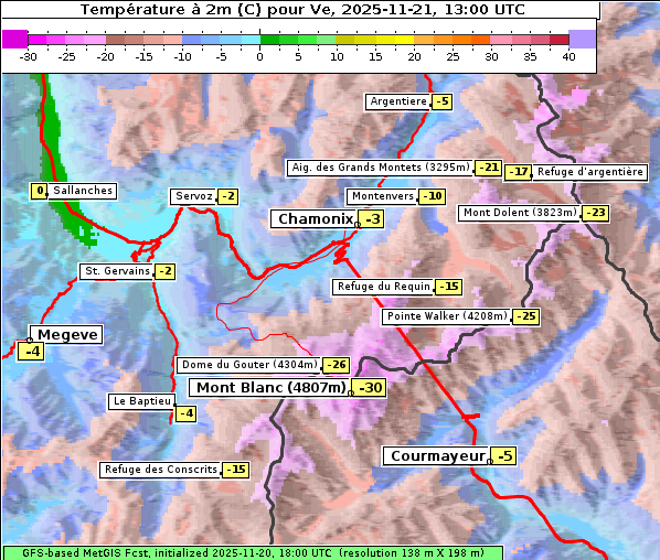 Temperatur, 21. 11. 2025