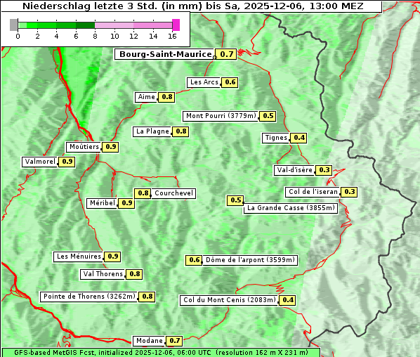 Niederschlag, 6. 12. 2025