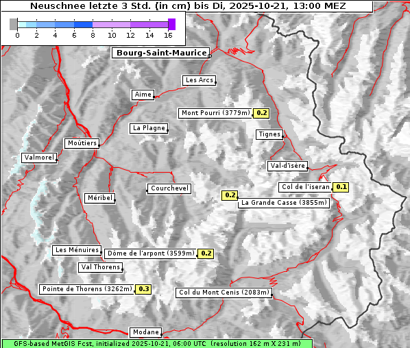 Neuschnee, 21. 10. 2025