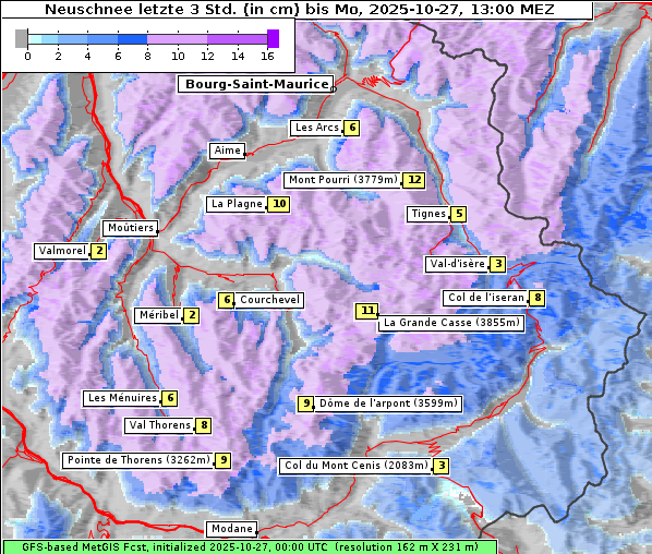 Neuschnee, 27. 10. 2025