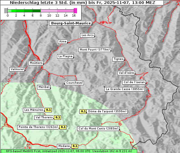 Niederschlag, 7. 11. 2025