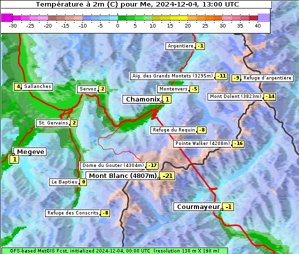 Temperatur, 4. 12. 2024