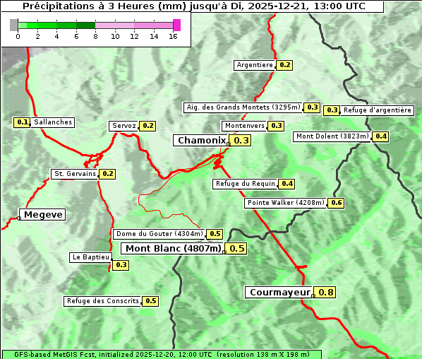 Niederschlag, 21. 12. 2025