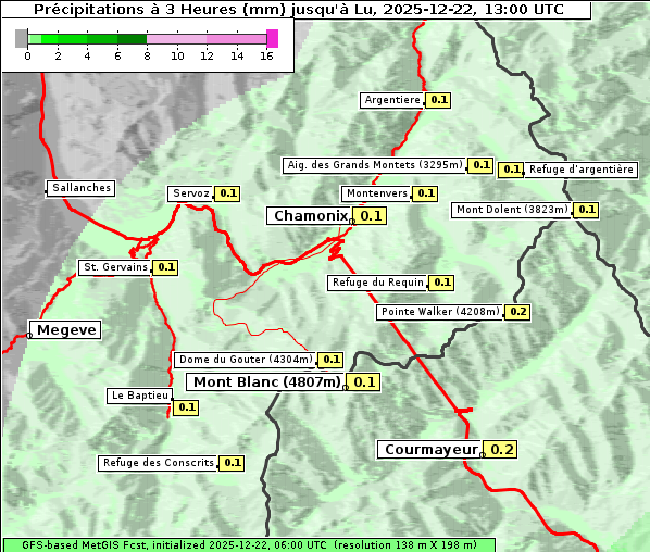 Niederschlag, 22. 12. 2025