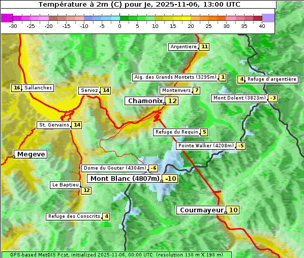 Temperatur, 6. 11. 2025