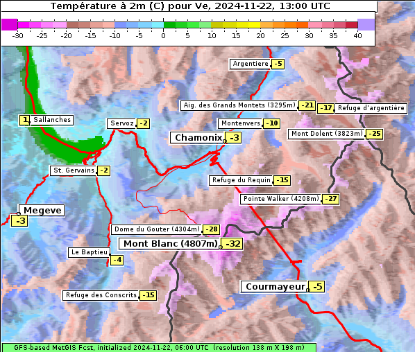 Temperatur, 22. 11. 2024