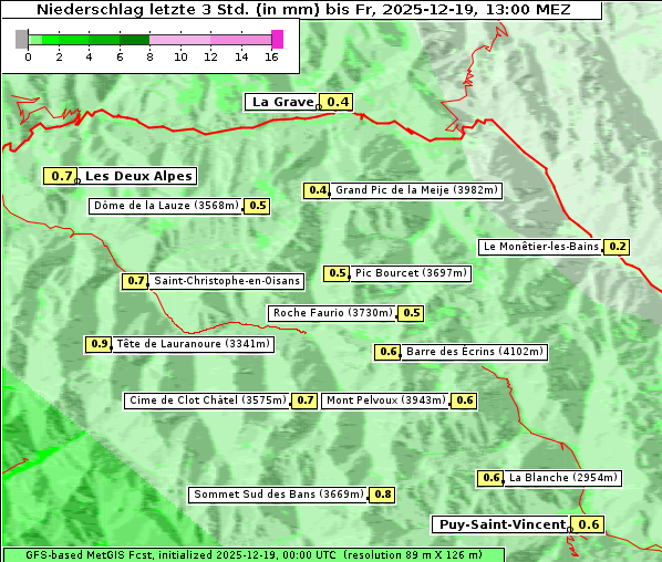 Niederschlag, 19. 12. 2025