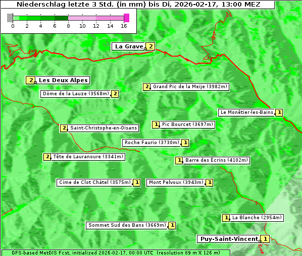 Niederschlag, 17. 2. 2026