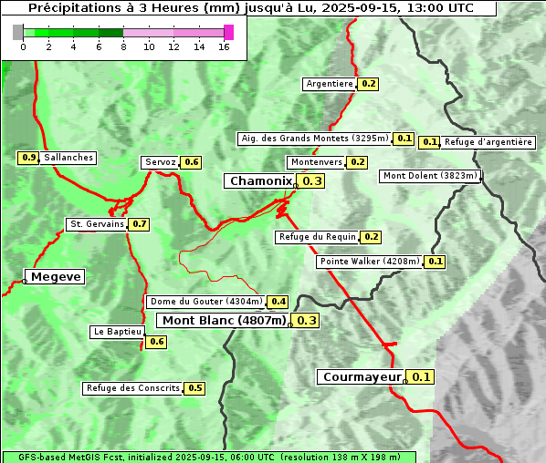Niederschlag, 15. 9. 2025