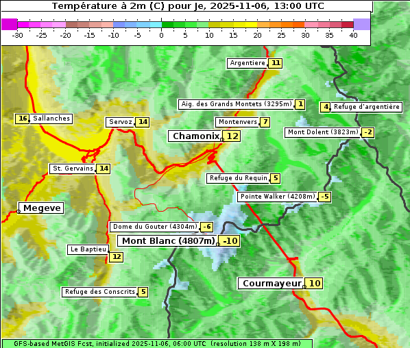 Temperatur, 6. 11. 2025