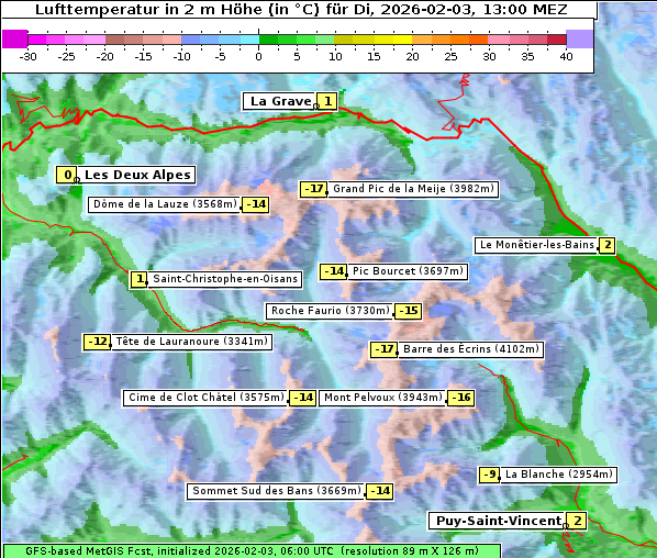 Temperatur, 3. 2. 2026