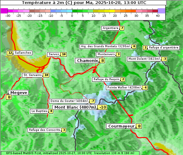 Temperatur, 28. 10. 2025
