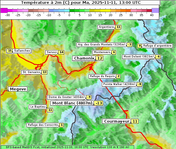 Temperatur, 11. 11. 2025