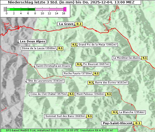 Niederschlag, 4. 12. 2025