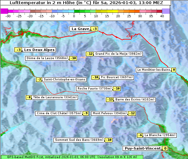 Temperatur, 3. 1. 2026