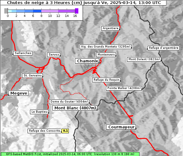 Neuschnee, 14. 3. 2025