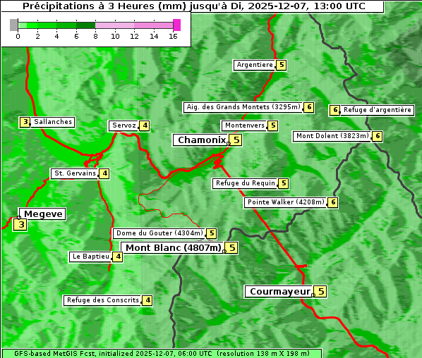 Niederschlag, 7. 12. 2025